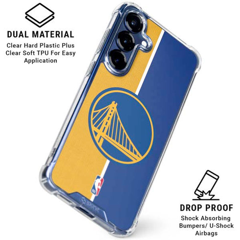NBA Golden State Warriors Canvas Galaxy S25 Clear Case